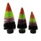 Bethany Lowe 6.0 Inch The Brighter Side Halloween Trees Halloween Decorative Tree Set , Halloween Decor Multi-Colored Black Orange Green Purple